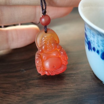 红玉髓开心佛