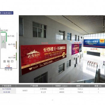 福建省莆田市涵江站出站口灯箱